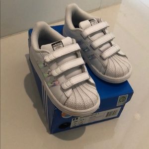 Adidas Superstar iridescent sneakers